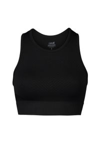 CASALL - Top treningowy damski Casall Essential Block Seamless Sport. Kolor: czarny