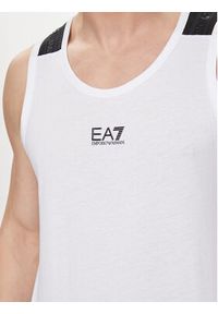 EA7 Emporio Armani Tank top 3DPH05 PJ02Z 1100 Biały Regular Fit. Kolor: biały. Materiał: bawełna