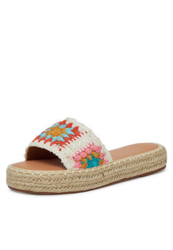 DeeZee Espadryle 8-730-4 Écru. Kolor: kremowy. Materiał: materiał