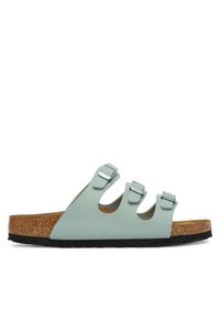 Birkenstock Klapki Florida 1032055 Zielony. Kolor: zielony. Materiał: skóra #1