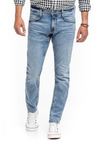 Mustang - MUSTANG OREGON TAPERED MĘSKIE SPODNIE JEANSOWE JEANSY DENIM BLUE 1014040 5000 202. Okazja: na co dzień, na spacer, na randkę. Stan: obniżony. Sezon: lato. Styl: wizytowy, klasyczny, elegancki, casual #5