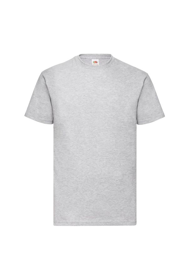 FRUIT OF THE LOOM - Koszulka Unisex Dla Dorosłych Valueweight Heather. Kolor: szary. Sport: turystyka piesza