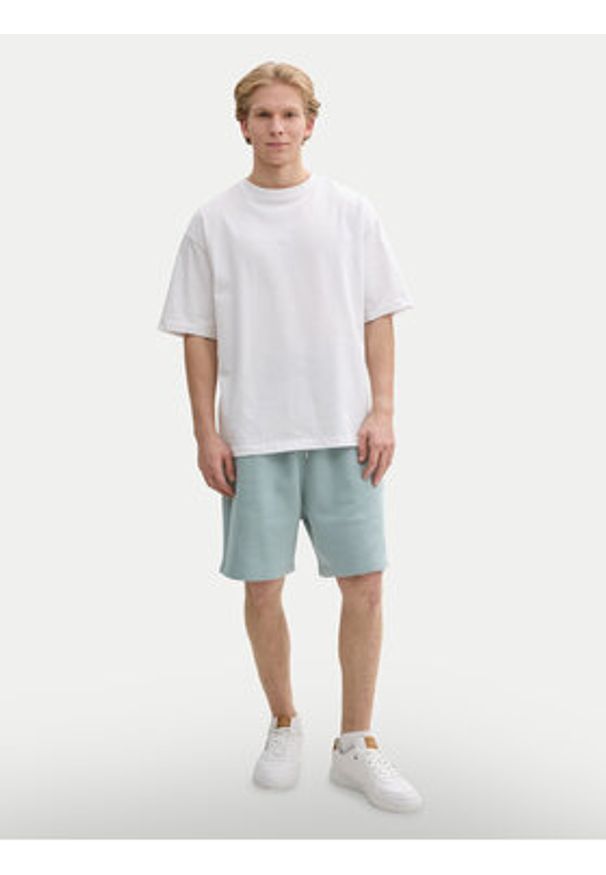 Tom Tailor Denim Szorty sportowe 1045584 Niebieski Regular Fit. Kolor: niebieski. Materiał: bawełna. Styl: sportowy