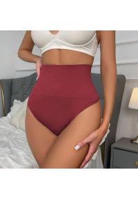 Intica - Stringi modelujące brzuch z wysokim stanem Suzannah. Stan: podwyższony. Kolor: czerwony. Materiał: materiał