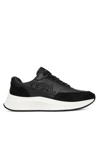 Lauren Ralph Lauren - LAUREN RALPH LAUREN Sneakersy 802974376002 Czarny. Kolor: czarny. Materiał: skóra