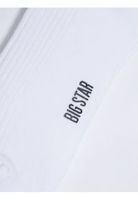 Big-Star - Skarpety damskie długie białe Makara 100. Kolor: biały. Wzór: prążki #3