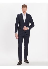 BOSS - Boss Koszula 50480101 Biały Slim Fit. Kolor: biały. Materiał: bawełna