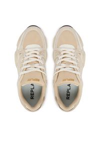 Replay - REPLAY Sneakersy GWS9N .000.C0019T Beżowy. Kolor: beżowy. Materiał: materiał #2
