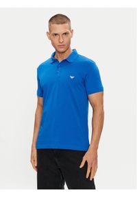 Emporio Armani Underwear Polo 211804 4R482 03233 Niebieski Regular Fit. Typ kołnierza: polo. Kolor: niebieski. Materiał: bawełna