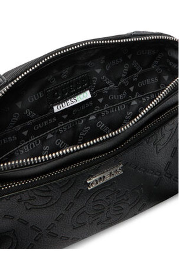 Guess Saszetka HMBOMG P5439 Czarny. Kolor: czarny. Materiał: skóra