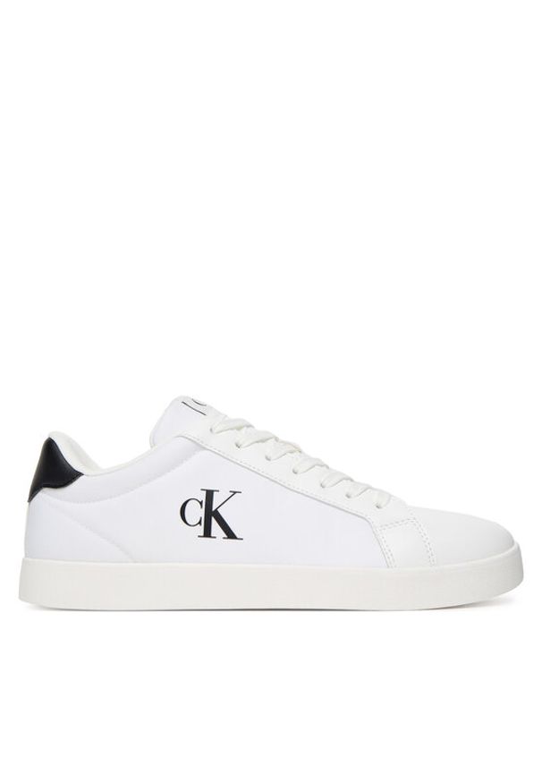 Calvin Klein Sneakersy 3 Cupsole Pu YM0YM01213 Biały. Kolor: biały. Materiał: skóra