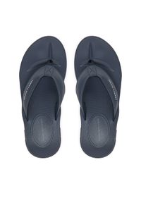 TOMMY HILFIGER - Tommy Hilfiger Japonki Molded Comfort Th Beach Sandal FM0FM05508 Granatowy. Kolor: niebieski. Materiał: skóra