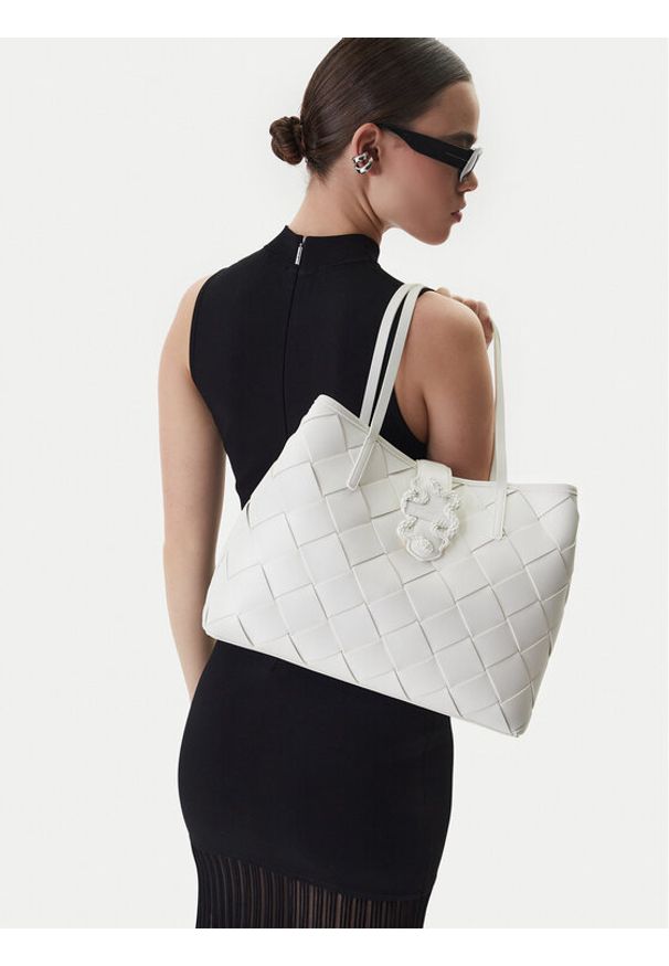 Just Cavalli Torebka 80RA4BM2 ZSD88 Biały. Kolor: biały. Materiał: skórzane