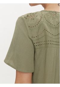 Vila T-Shirt Mesa 14092019 Zielony Regular Fit. Kolor: zielony. Materiał: wiskoza #5