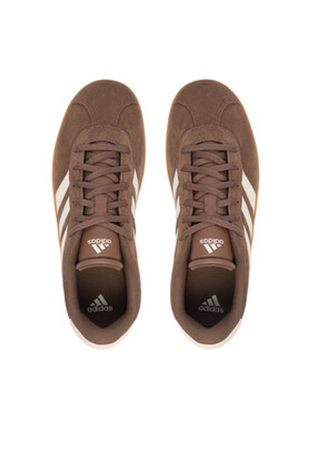 Adidas - adidas Sneakersy Vl Court 3.0 KJ1801 Brązowy. Kolor: brązowy. Materiał: skóra, zamsz