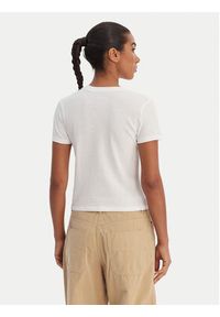 RVCA T-Shirt 23B353502 Biały Regular Fit. Kolor: biały. Materiał: bawełna #6