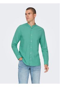 Only & Sons Koszula Caiden 22019173 Zielony Slim Fit. Kolor: zielony. Materiał: bawełna #2