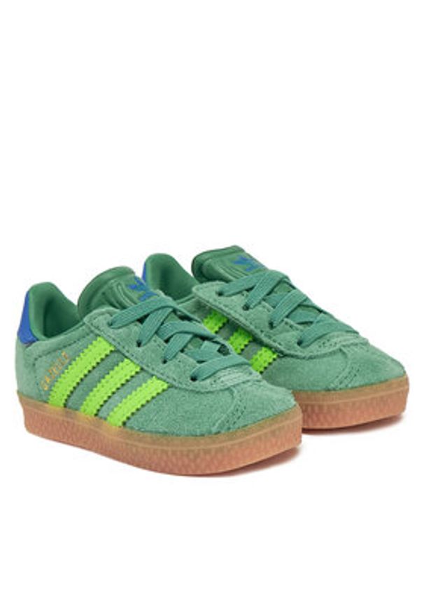 Adidas - adidas Sneakersy Gazelle Comfort Closure JP7137 Zielony. Kolor: zielony. Materiał: zamsz, skóra. Model: Adidas Gazelle