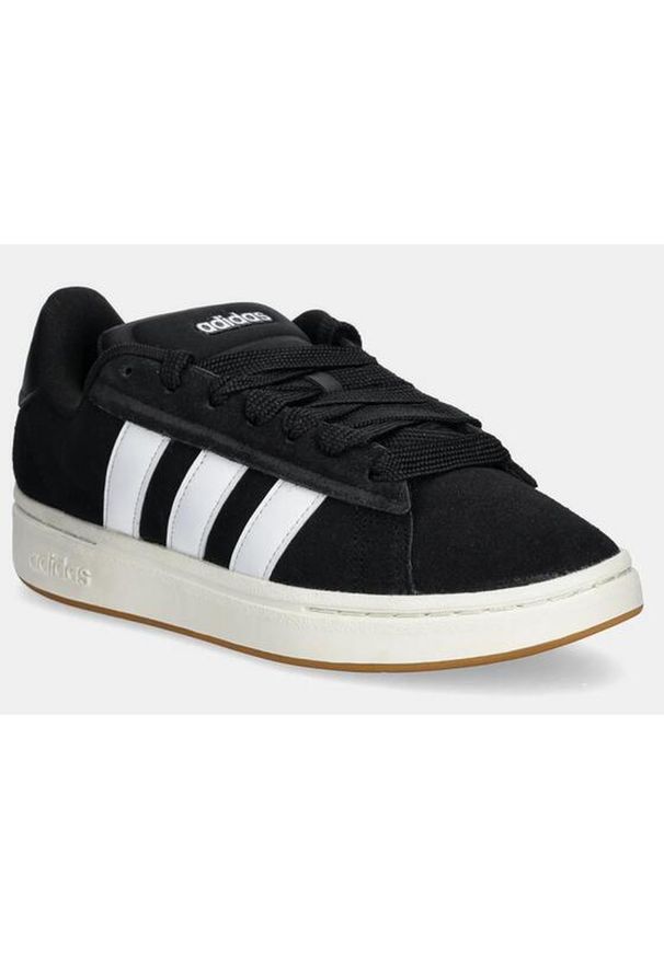 Adidas - Buty ADIDAS GRAND COURT ALPHA 0 Czarny. Kolor: czarny. Materiał: tkanina, skóra