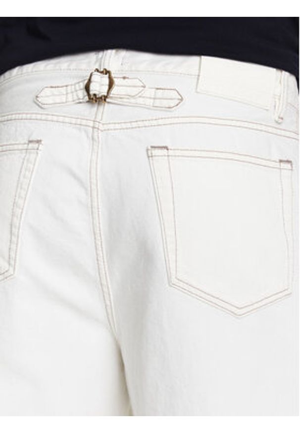 TOMMY HILFIGER - Tommy Hilfiger Jeansy F1 Movie MW0MW41381 Écru Loose Fit. Kolor: kremowy