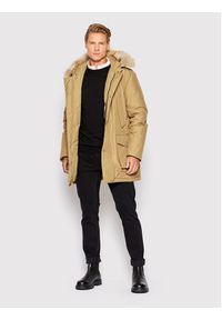 Woolrich Parka Arctic CFWOOU0482MRUT0001 Beżowy Regular Fit. Kolor: beżowy. Materiał: bawełna