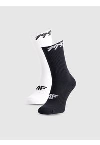 4f - 4F Skarpety casual za kostkę (2-pack) damskie - multikolor 39-42. Kolor: wielokolorowy. Materiał: włókno, materiał, bawełna