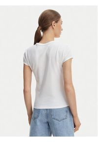 Calvin Klein Jeans T-Shirt Graphic Logo LV047F815G Biały Slim Fit. Kolor: biały. Materiał: bawełna #2