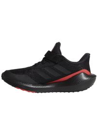 Adidas - Buty do biegania adidas EQ21 Run El K Jr GZ5399 czarne. Okazja: na co dzień. Zapięcie: rzepy. Kolor: czarny. Materiał: syntetyk. Sport: bieganie #4