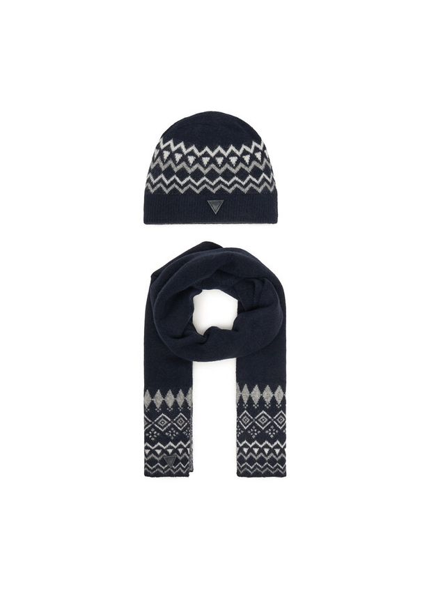 Zestaw Szalik i Czapka Guess. Kolor: niebieski
