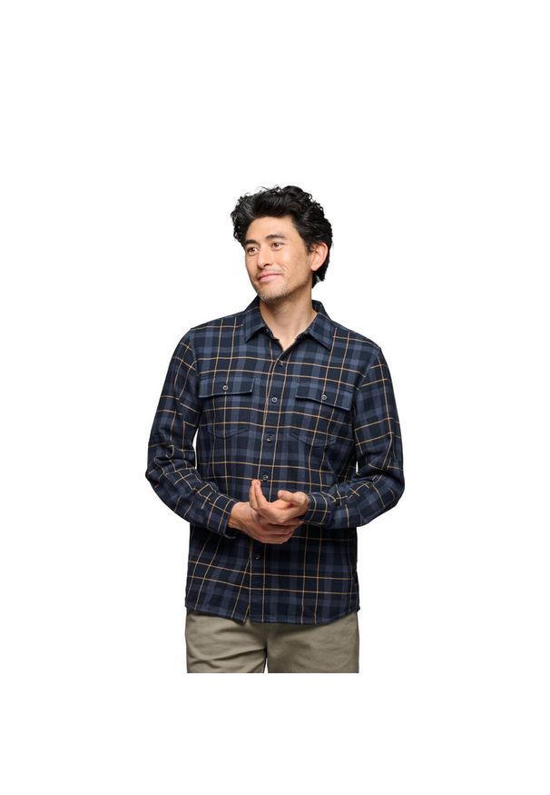 Koszula Twill Black Diamond Project. Okazja: na co dzień. Kolor: wielokolorowy, niebieski, szary. Wzór: ze splotem. Styl: casual