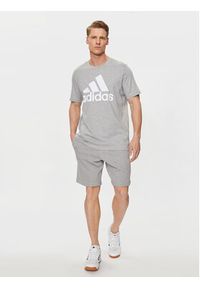 Adidas - adidas T-Shirt Essentials Single Jersey Big Logo T-Shirt IC9350 Szary Regular Fit. Kolor: szary. Materiał: bawełna #3