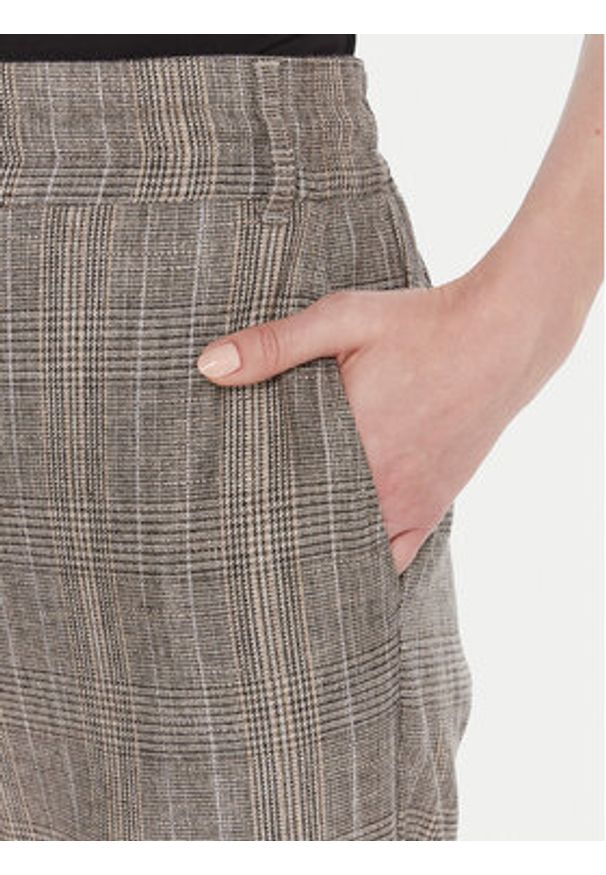 Marella Spodnie materiałowe Elodia 2523136071 Szary Regular Fit. Kolor: szary. Materiał: wiskoza