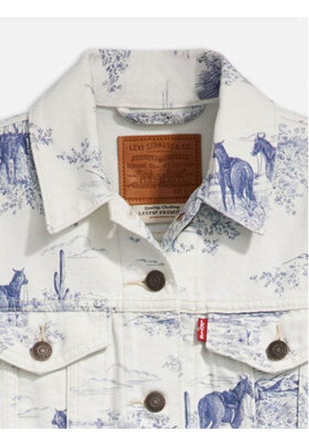 Levi's® Kurtka jeansowa The Original Trucker 29945-0161 Biały Regular Fit. Kolor: biały. Materiał: bawełna