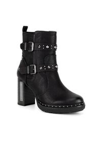 Mustang Botki 1336-512 Czarny. Kolor: czarny. Materiał: materiał #3