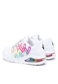 skechers - Skechers Sneakersy Uno 2 Floating Love 155521/WHT Biały. Kolor: biały. Materiał: skóra