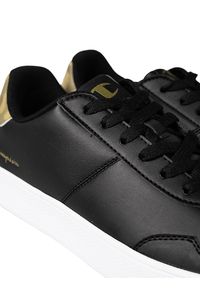 Champion Sneakersy "Classic Match" | S21794 | Classic Match | Mężczyzna | Czarny. Nosek buta: okrągły. Kolor: czarny. Materiał: skóra. Wzór: moro, aplikacja #2