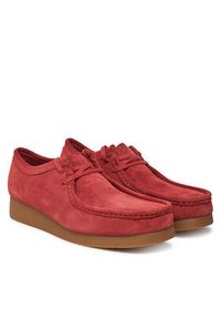 Clarks Półbuty Wallabee 26180921 Czerwony. Kolor: czerwony. Materiał: skóra #3