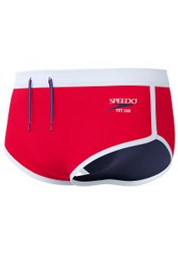 Kąpielówki męskie Speedo Jetstream Retro Logo Brief. Kolor: czerwony