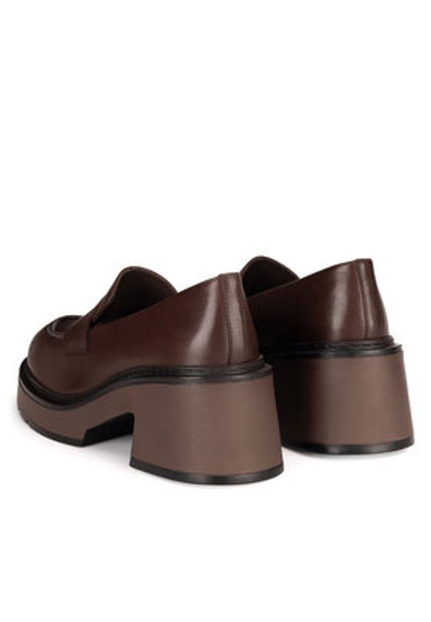 Gino Rossi - GINO ROSSI Mokasyny DOROTA-01W1-001 Brązowy. Kolor: brązowy. Materiał: skóra