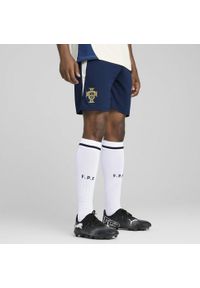 Puma - Męskie szorty treningowe Portugalia PUMA Persian Blue Sugared Almond Beige. Kolor: beżowy. Sport: piłka nożna