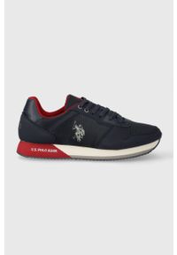 U.S. Polo Assn. sneakersy NOBIL kolor granatowy NOBIL011M/CNH1. Zapięcie: sznurówki. Kolor: niebieski. Materiał: guma