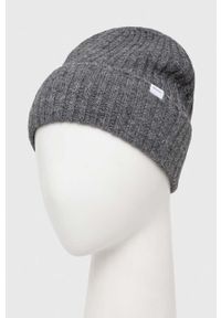 Les Deux czapka z domieszką wełny kolor szary. Kolor: szary. Materiał: wełna #3