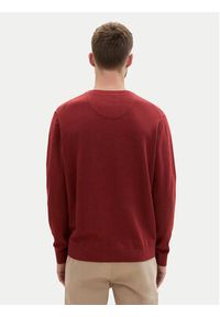 Tom Tailor Sweter 1039806 Czerwony Regular Fit. Kolor: czerwony. Materiał: bawełna #4