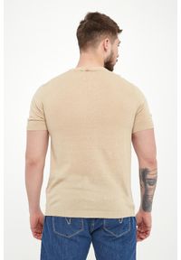 Liu Jo - T-shirt męski lniany LIU JO. Materiał: len #4