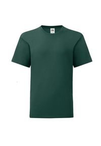 FRUIT OF THE LOOM - Koszulka Dziecięca Iconic 150 Plain T-shirt. Kolor: czerwony, wielokolorowy, zielony