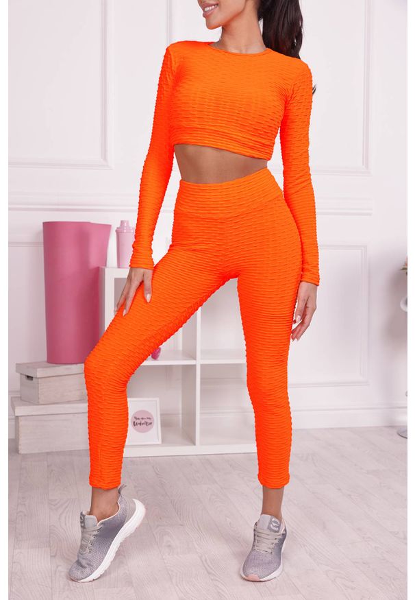 IVET - Komplet sportowy RIALTA ORANGE. Kolor: pomarańczowy. Materiał: materiał