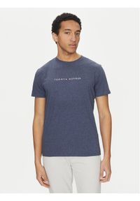 TOMMY HILFIGER - Tommy Hilfiger T-Shirt UM0UM03525 Granatowy Regular Fit. Kolor: niebieski. Materiał: bawełna #1