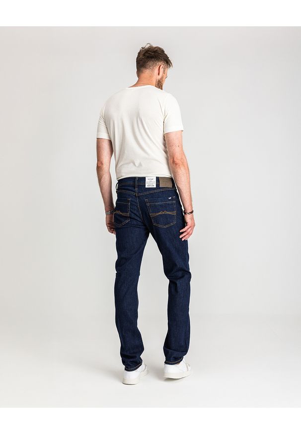 Męskie Spodnie Jeansowe Mustang Style Washington Straight Denim Blue 1017119 5000 901
