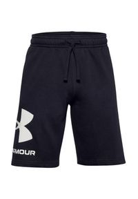 Spodenki fitness męskie Under Armour Rival Fleece. Kolor: czarny. Sport: fitness