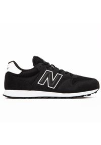 Buty unisex New Balance GM500EB2 – czarne. Okazja: na co dzień. Kolor: czarny. Materiał: guma, tworzywo sztuczne, materiał. Szerokość cholewki: normalna